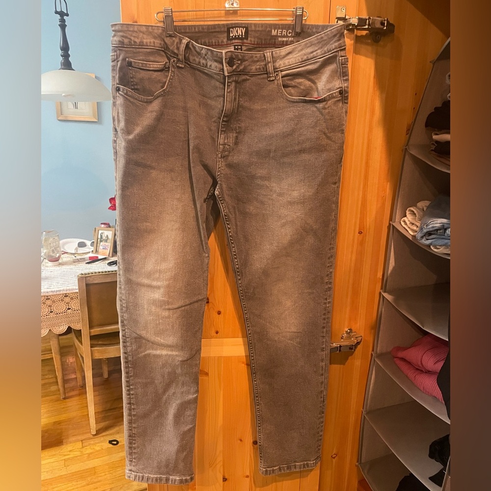 DKNY Men's Gray Skinny/Straight Jeans